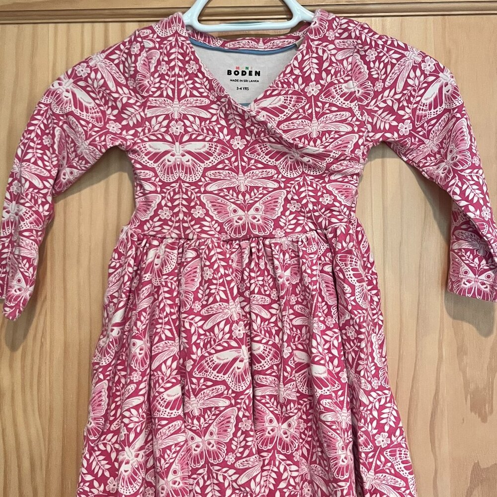 Mini-Boden Cross-Front Jersey Dress